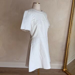 Women's‎ Kendall & Kylie Short Sleeve White Leather Dress size